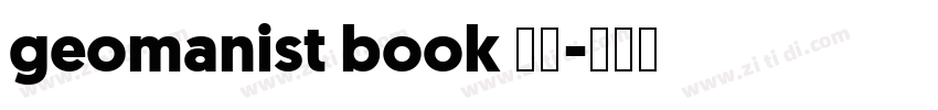 geomanist book 粗体字体转换